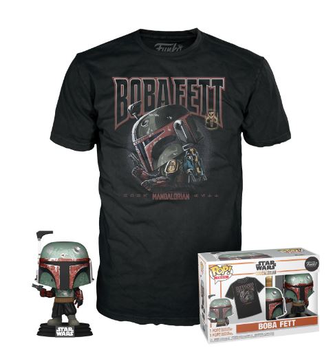 Funko Tees Star Wars The Mandalorian Boba Fett Playera Talla L