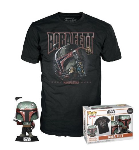 Funko Tees Star Wars The Mandalorian Boba Fett Playera Talla L